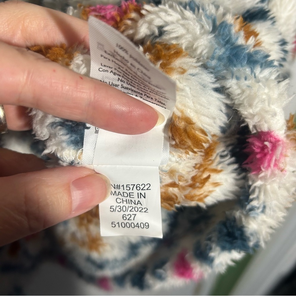 Eddie Bauer Fleece PulloverJacket Womens Large Aztec Southwestern Outerwear Boho - Picture 11 of 16